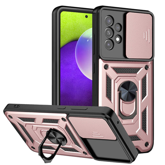 Etui na Samsung Galaxy A52s 5G A528 / A52 5G A526 / A52 A525, Techsuit, CamShield, Różowe