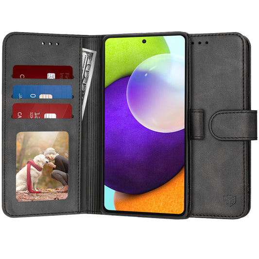 Etui na Samsung Galaxy A52s 5G A528 / A52 5G A526 / A52 A525, Techsuit, Diary Book, czarne
