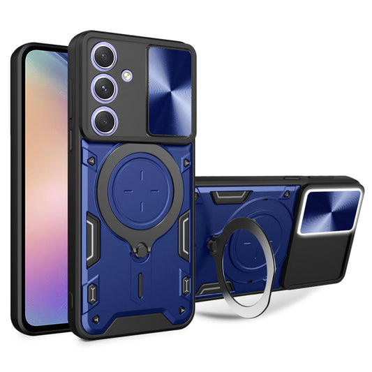 Etui na Samsung Galaxy A54 A546, Techsuit, CamGuard Pro, Niebieskie