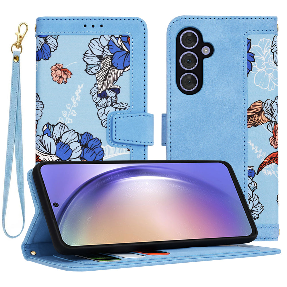 Etui na Samsung Galaxy A54 A546, Techsuit, FlipCraft, Niebieski