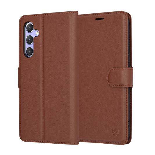 Etui na Samsung Galaxy A54 A546, Techsuit, Leather Folio, Brązowy