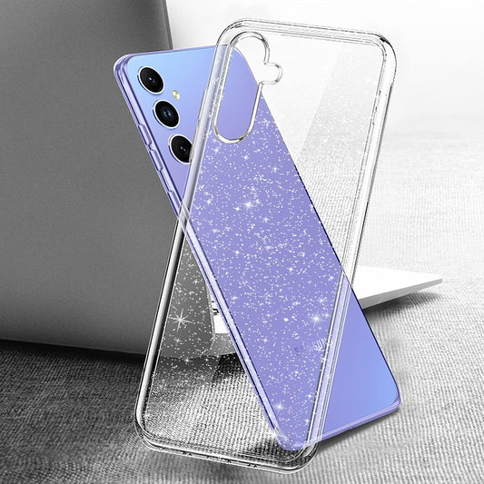 Etui na Samsung Galaxy A54 A546, Techsuit, SparkleSkin, Przezroczyste
