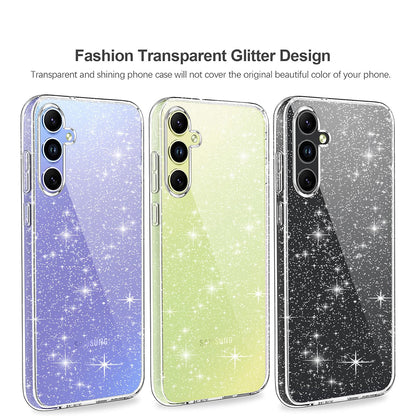 Etui na Samsung Galaxy A54 A546, Techsuit, SparkleSkin, Przezroczyste