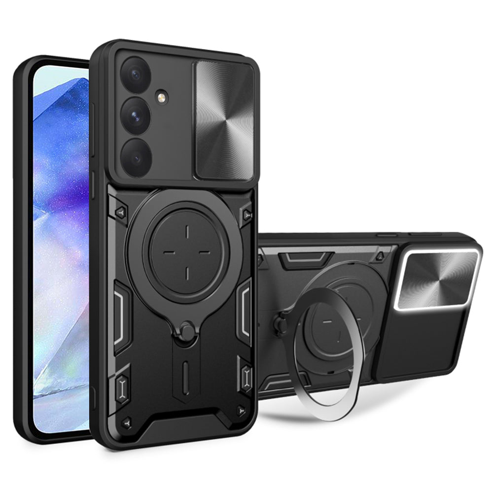 Case for Samsung Galaxy A55 5G A556, Techsuit, CamGuard Pro, Black