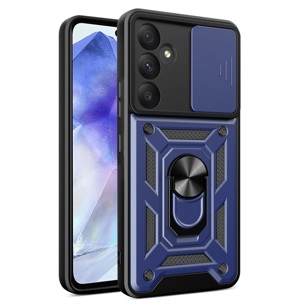 Etui na Samsung Galaxy A55 5G A556, Techsuit, CamShield, Niebieskie