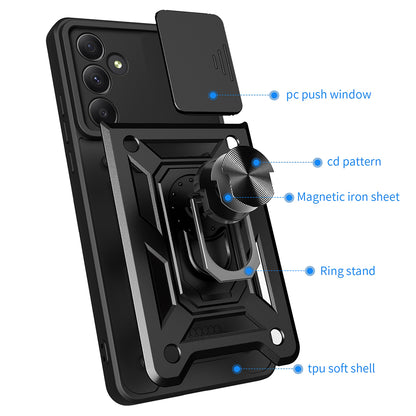 Etui na Samsung Galaxy A55 5G A556, Techsuit, CamShield, Niebieskie