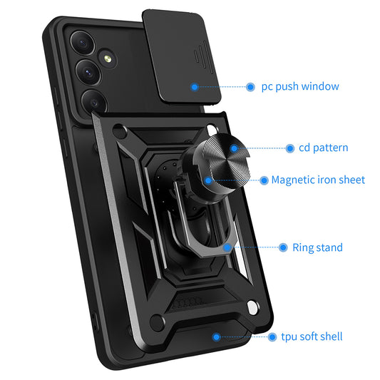 Etui na Samsung Galaxy A55 5G A556, Techsuit, CamShield, Niebieskie