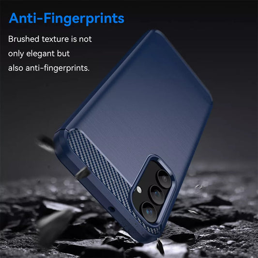 Etui na Samsung Galaxy A55 5G A556, Techsuit, Carbon, Niebieskie