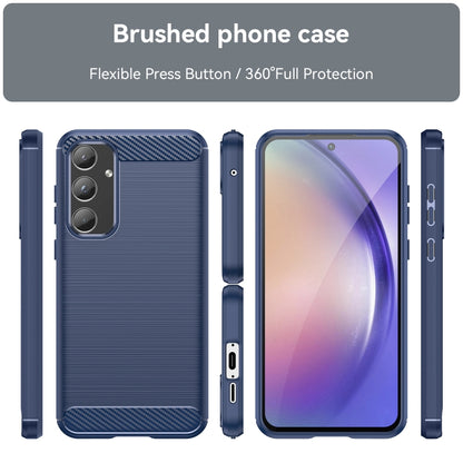 Case for Samsung Galaxy A55 5G A556, Techsuit, Carbon, Blue