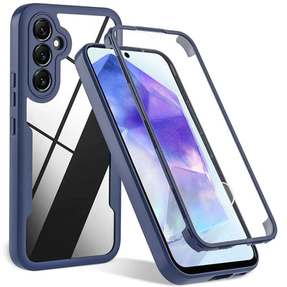 Case for Samsung Galaxy A55 5G A556, Techsuit, ColorVerse 360, Blue