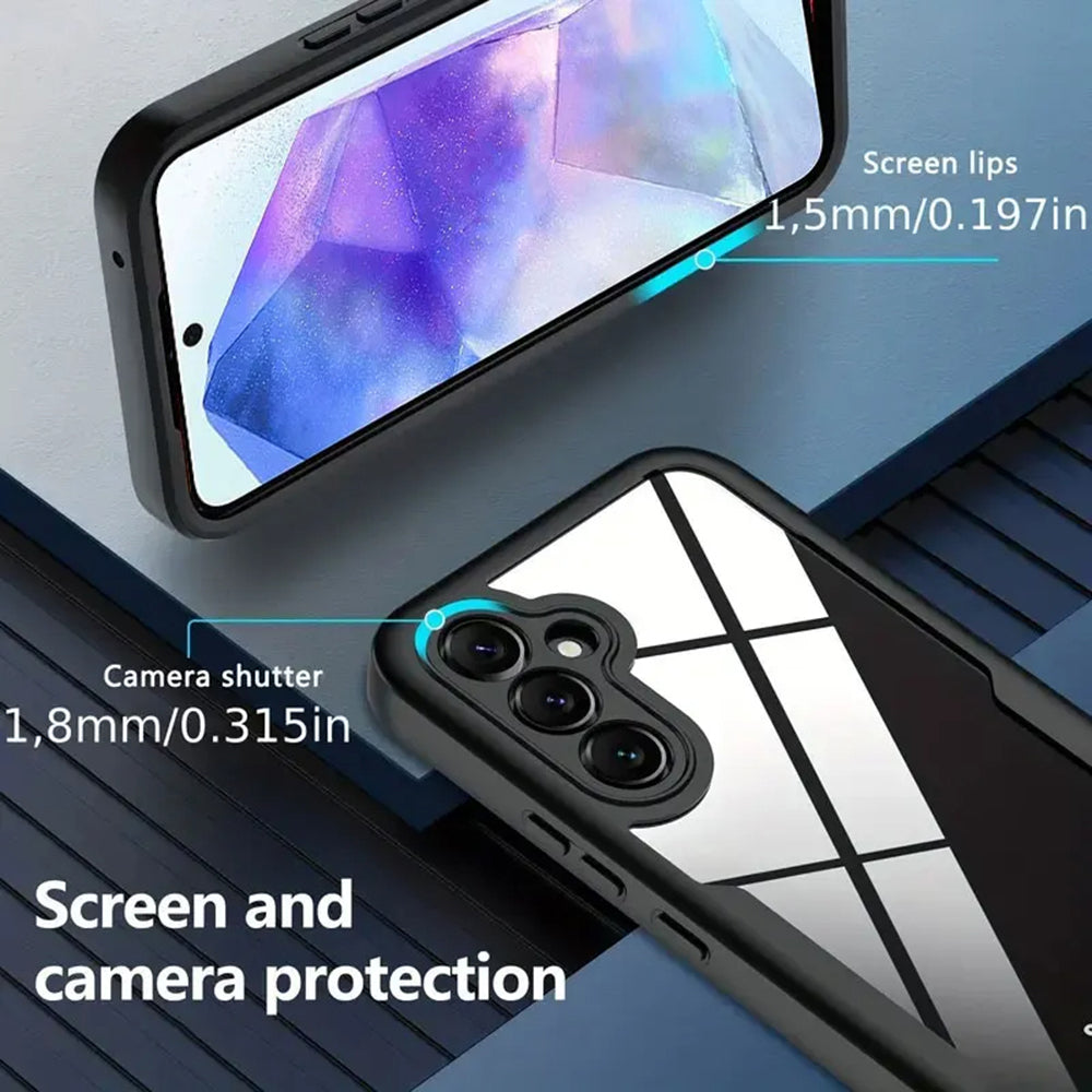 Case for Samsung Galaxy A55 5G A556, Techsuit, ColorVerse 360, Blue