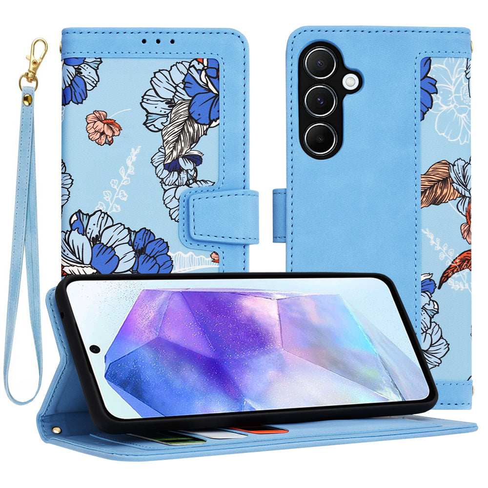 Case for Samsung Galaxy A55 5G A556, Techsuit, FlipCraft, Blue