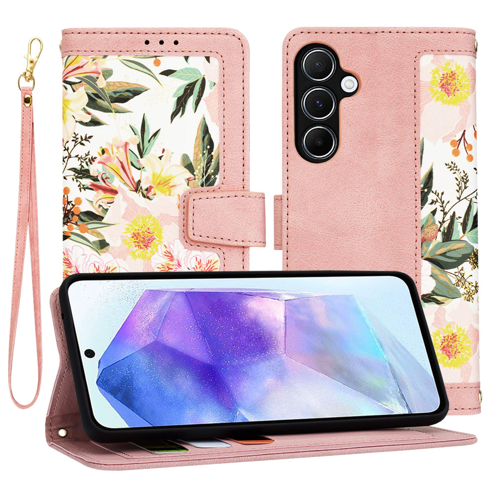Case for Samsung Galaxy A55 5G A556, Techsuit, FlipCraft, Pink