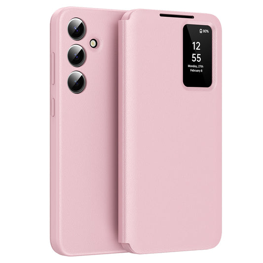 Etui na Samsung Galaxy A55 5G A556, Techsuit, SmartView, Różowe