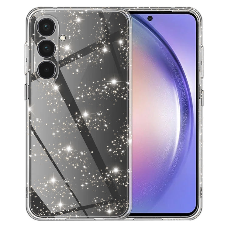 Etui na Samsung Galaxy A55 5G A556, Techsuit, SparkleSkin, Przezroczyste