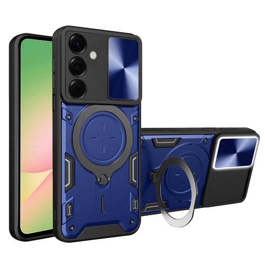 Etui na Samsung Galaxy A56 A566, Techsuit, CamGuard Pro, Niebieskie
