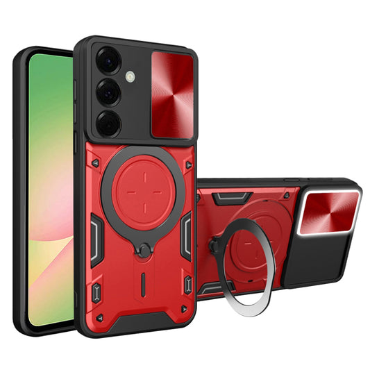 Etui na Samsung Galaxy A56 A566, Techsuit, CamGuard Pro, Czerwony
