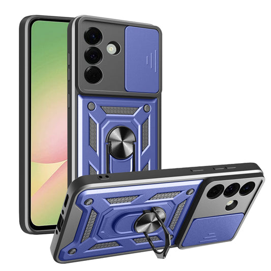 Etui na Samsung Galaxy A56 A566, Techsuit, CamShield, Niebieskie