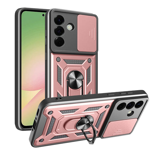 Etui na Samsung Galaxy A56 A566, Techsuit, CamShield, Różowe