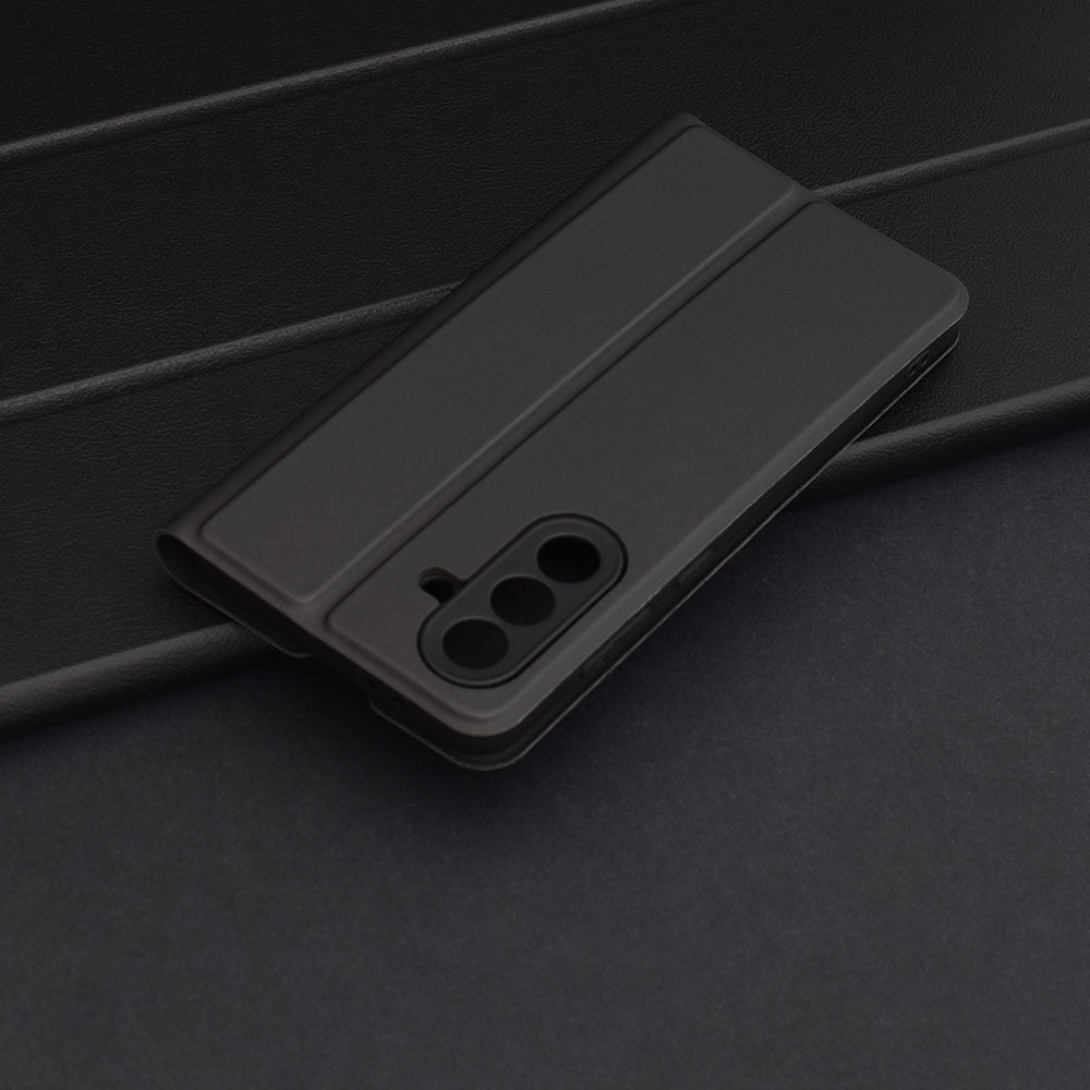 Etui na Samsung Galaxy A56 A566, Techsuit, Magskin Book, czarne
