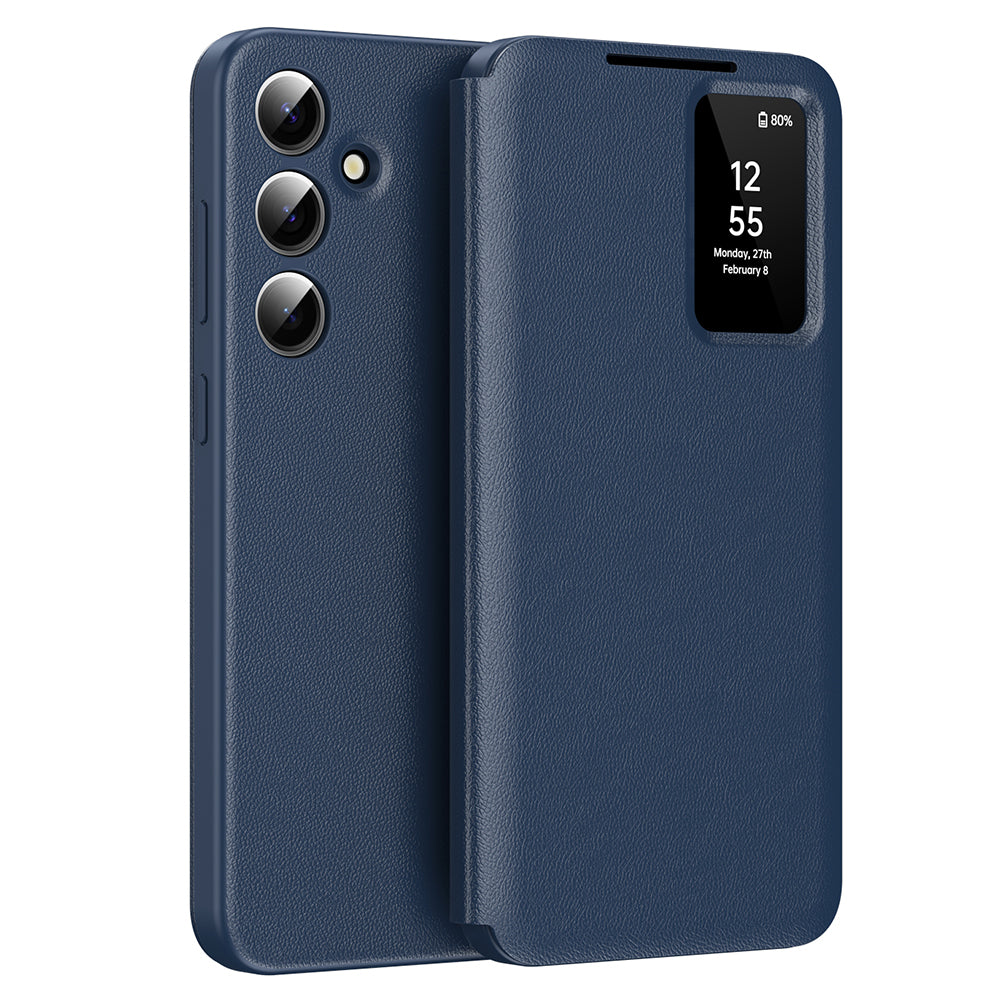 Etui na Samsung Galaxy A56 A566, Techsuit, SmartView, Niebieskie