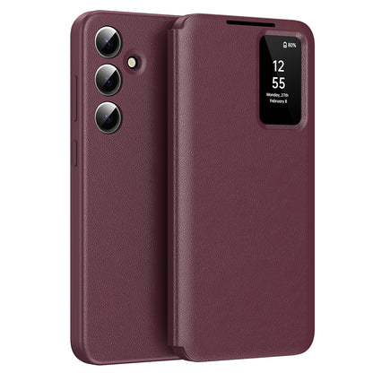 Etui na Samsung Galaxy A56 A566, Techsuit, SmartView, Czerwony