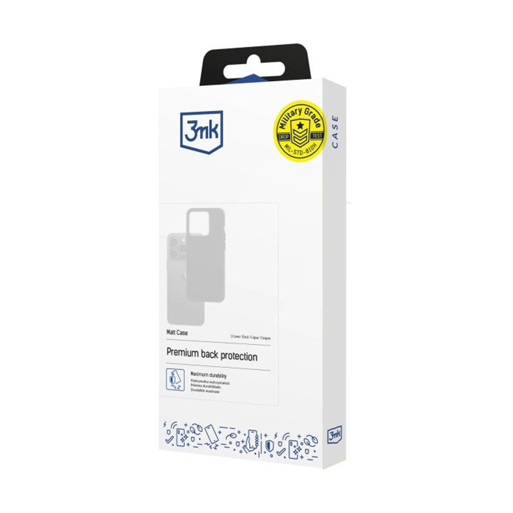 Etui na Samsung Galaxy A57 5G, 3MK, Czarne Matowe