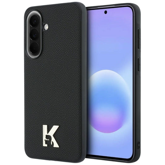 Etui na Samsung Galaxy A57 5G, Karl Lagerfeld, logo Karl Head, czarne