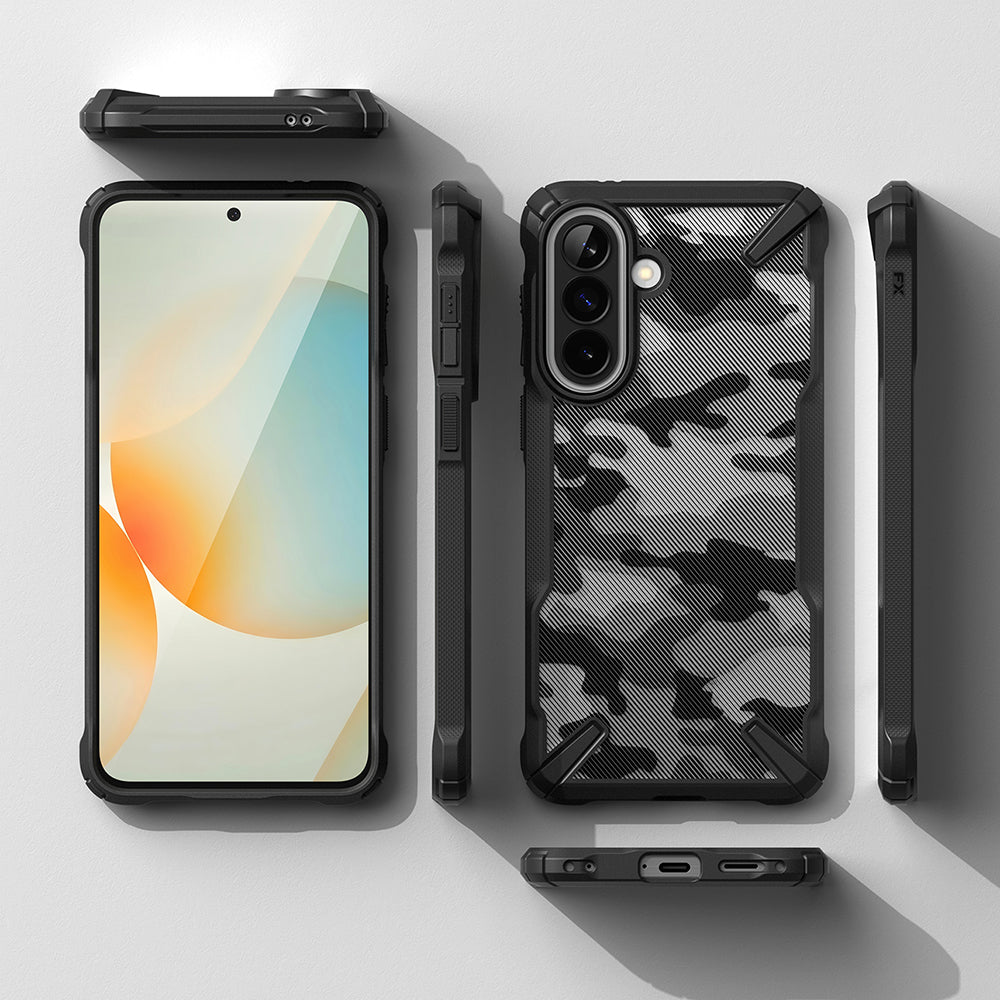 Etui na Samsung Galaxy A57 5G, Ringke, Fusion X, Camouflage