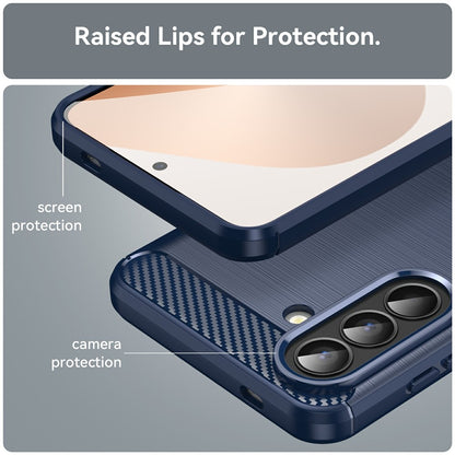 Case for Samsung Galaxy A57 5G, Techsuit, Carbon, Blue