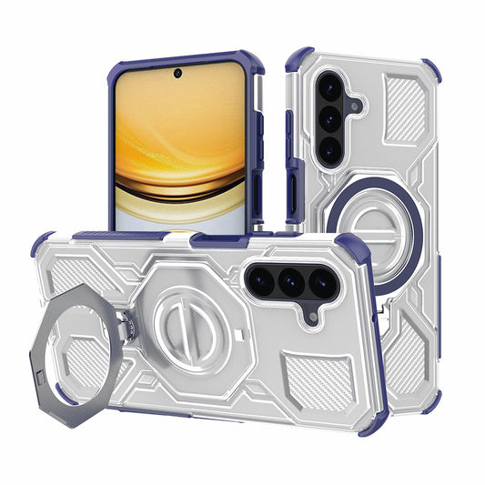 Etui na Samsung Galaxy A57 5G, Techsuit, Carbon Shield Pro, Niebieskie.