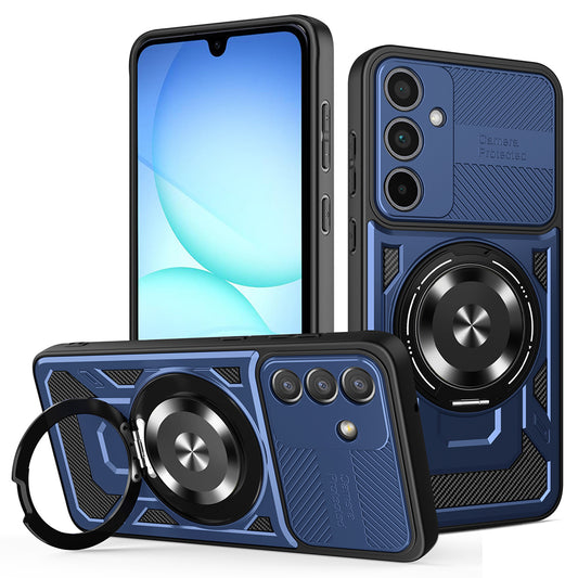 Etui na Samsung Galaxy A57 5G, Techsuit, RuggedCam, Niebieskie