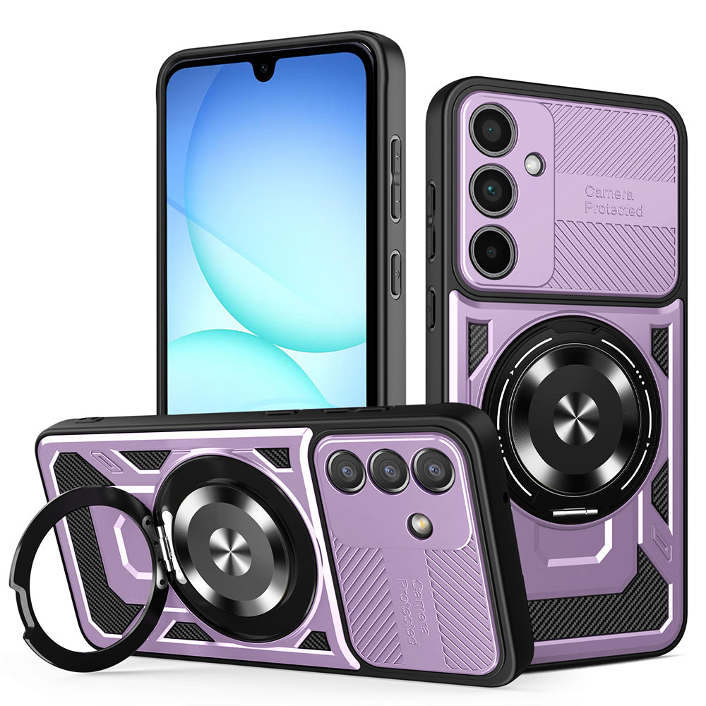 Etui na Samsung Galaxy A57 5G, Techsuit, RuggedCam, Fioletowy
