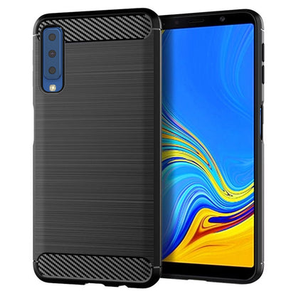Etui na Samsung Galaxy A7 (2018) A750, Techsuit, Carbon, Czarny