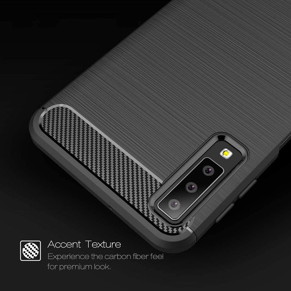 Etui na Samsung Galaxy A7 (2018) A750, Techsuit, Carbon, Czarny