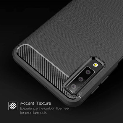 Etui na Samsung Galaxy A7 (2018) A750, Techsuit, Carbon, Czarny