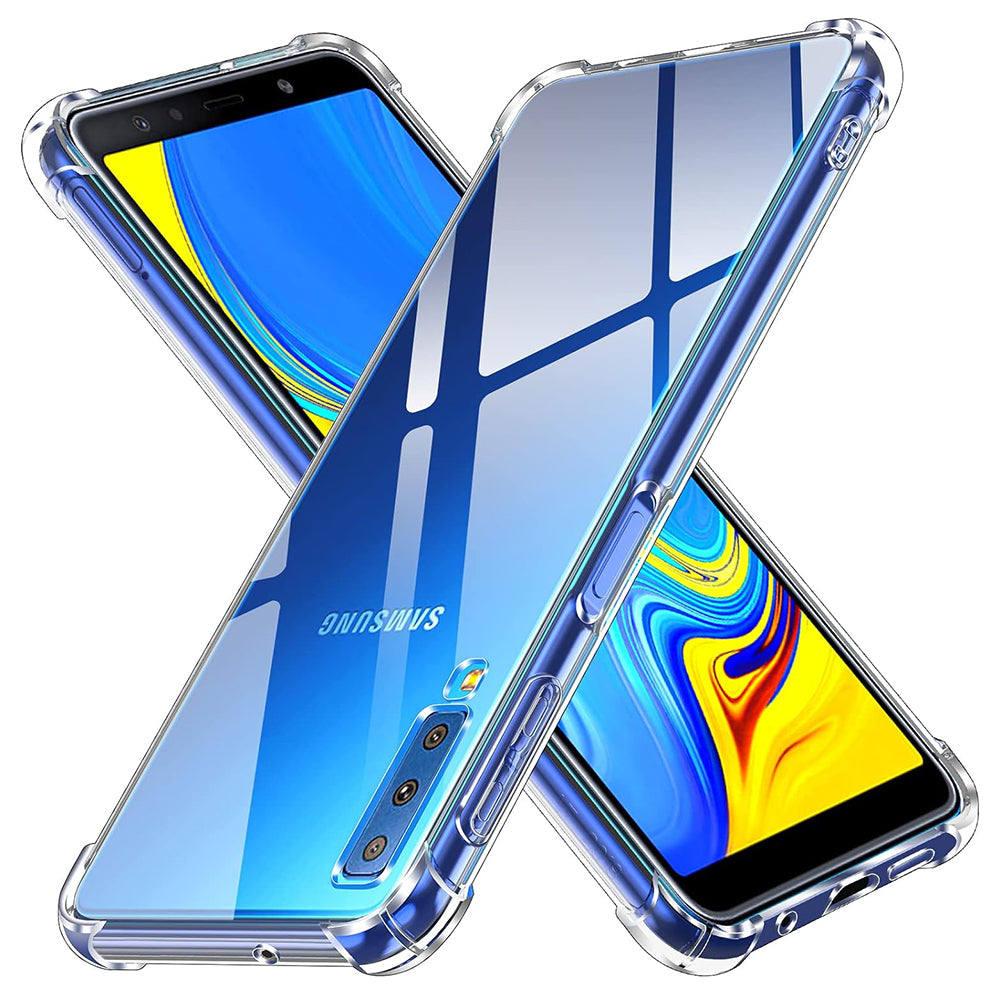 Etui na Samsung Galaxy A7 (2018) A750, Techsuit, Shockproof Clear, Przezroczyste