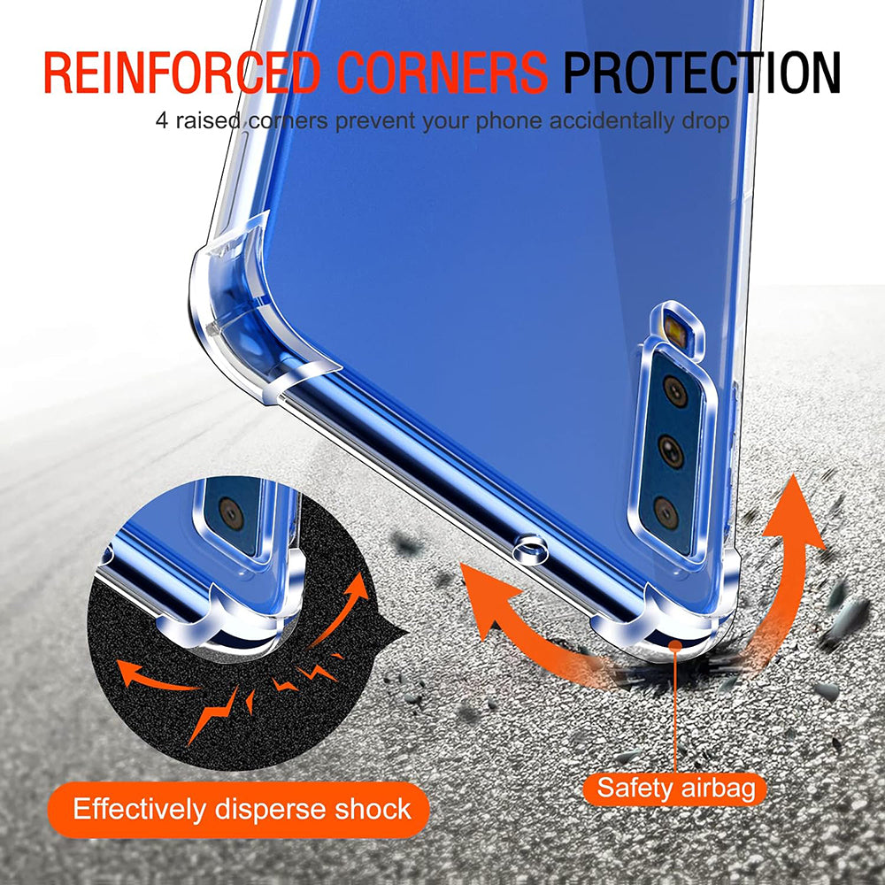 Etui na Samsung Galaxy A7 (2018) A750, Techsuit, Shockproof Clear, Przezroczyste