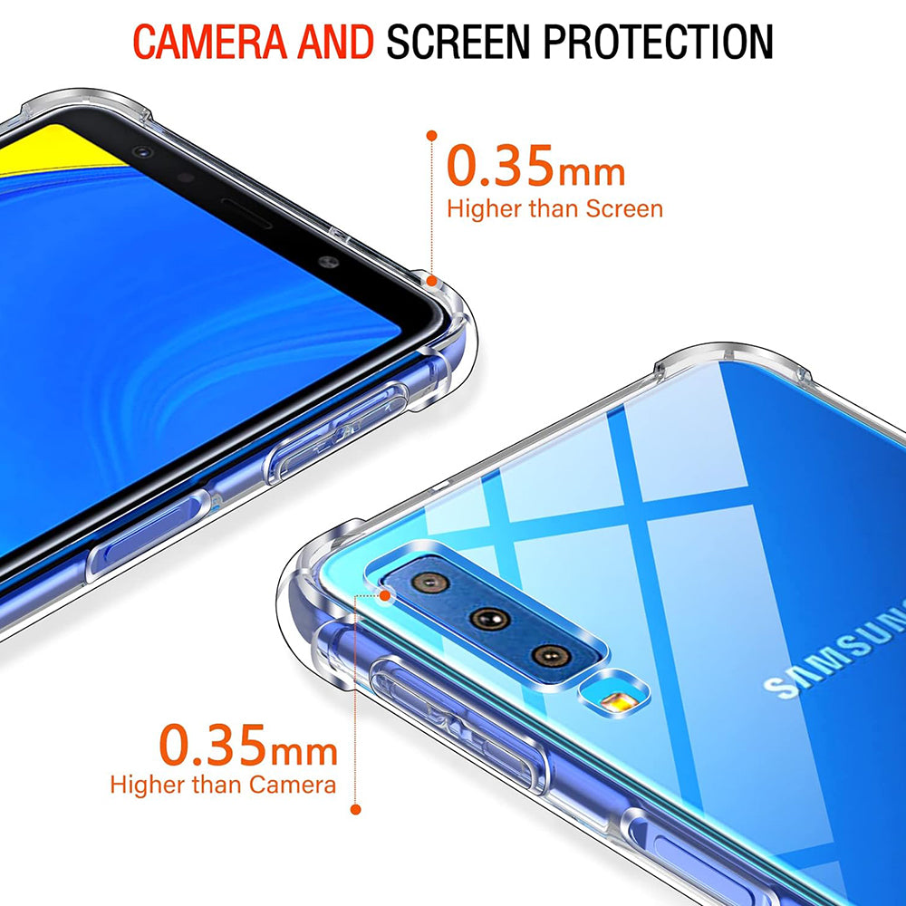 Etui na Samsung Galaxy A7 (2018) A750, Techsuit, Shockproof Clear, Przezroczyste