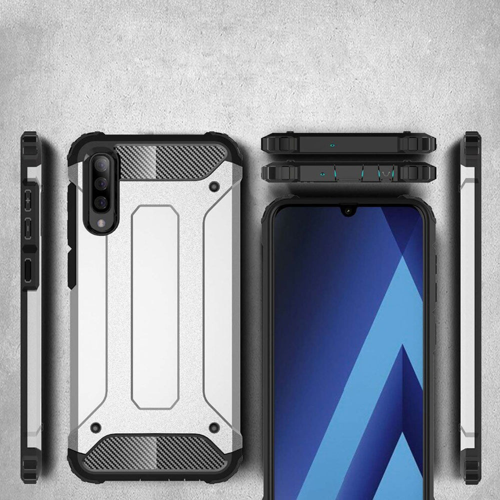 Case for Samsung Galaxy A70s A707 / A70 A705, Techsuit, Hybrid Armor, Black