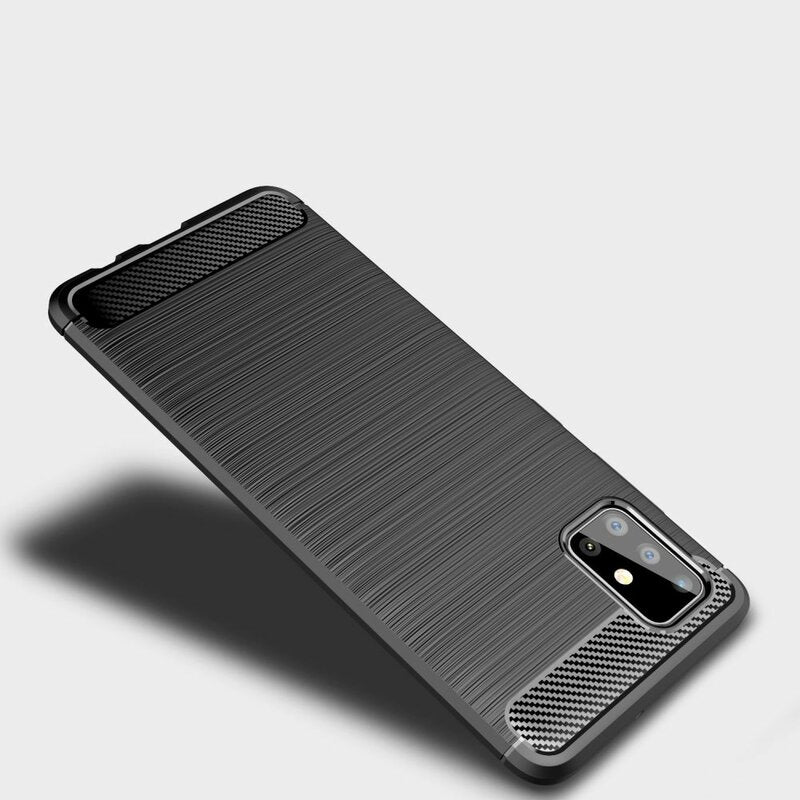 Etui na Samsung Galaxy A71 A715, Techsuit, Carbon, Czarny