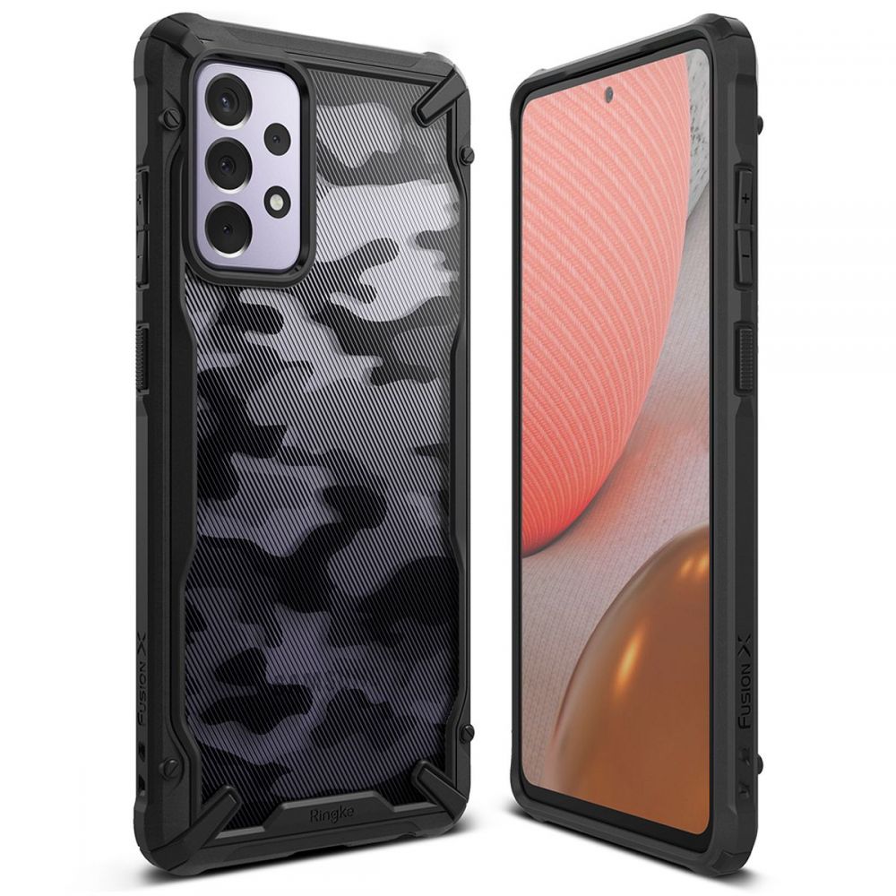 Etui na Samsung Galaxy A72 A725 / A72 5G A726, Ringke, Fusion X Design, Camouflage