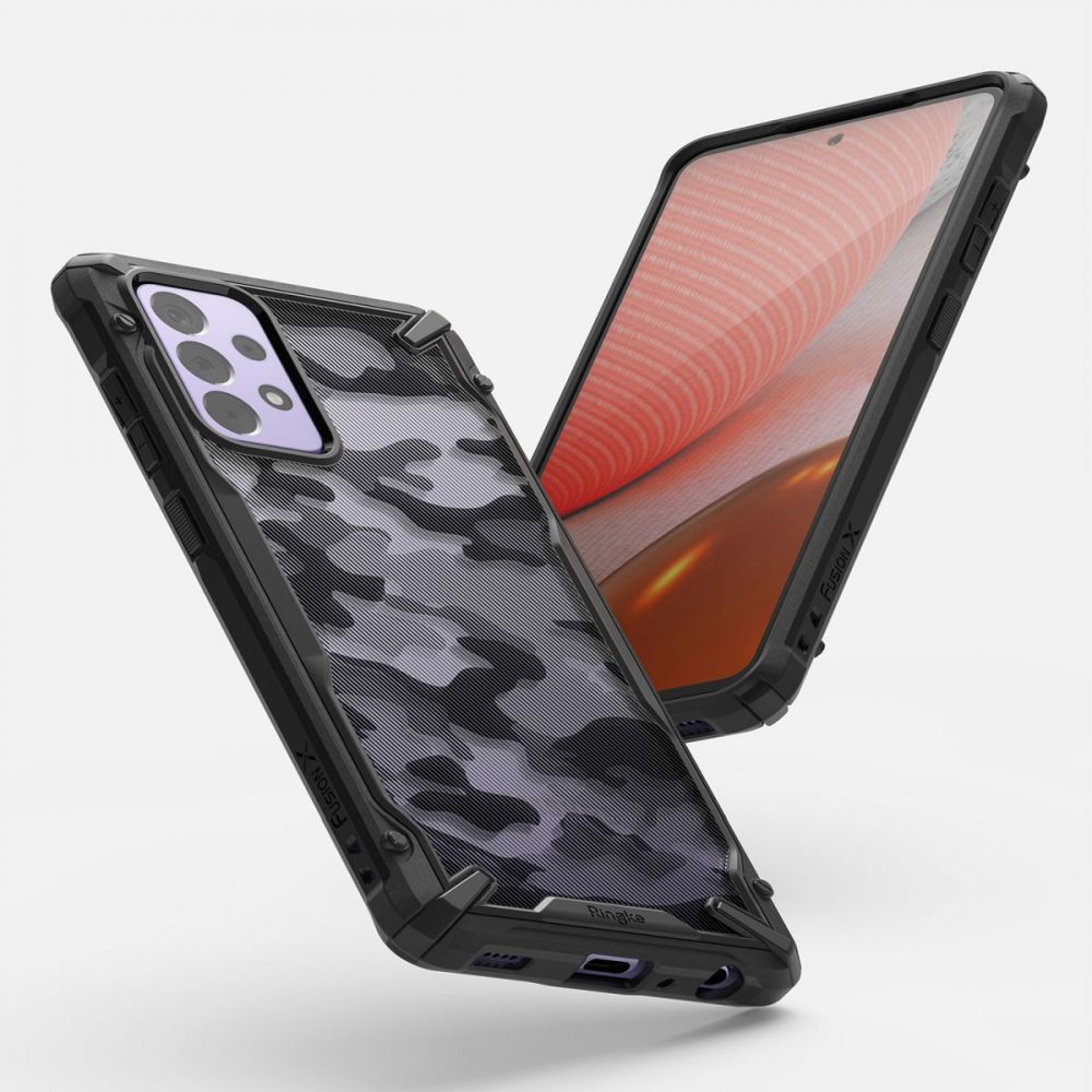 Etui na Samsung Galaxy A72 A725 / A72 5G A726, Ringke, Fusion X Design, Camouflage