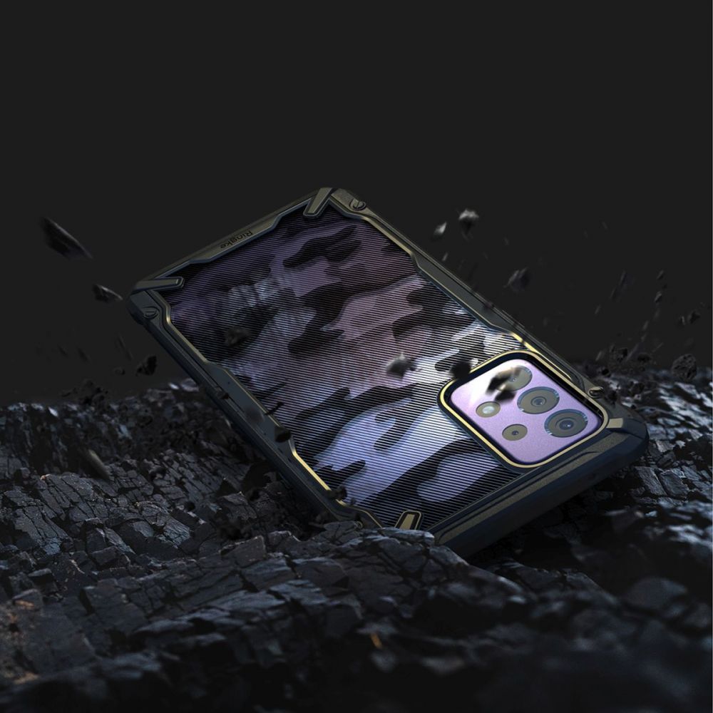 Etui na Samsung Galaxy A72 A725 / A72 5G A726, Ringke, Fusion X Design, Camouflage