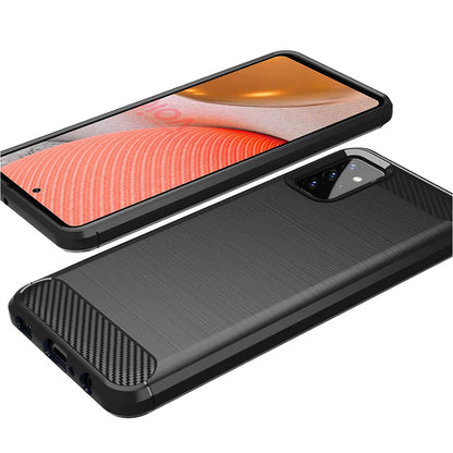 Case for Samsung Galaxy A72 A725 / A72 5G A726, Techsuit, Carbon, Black