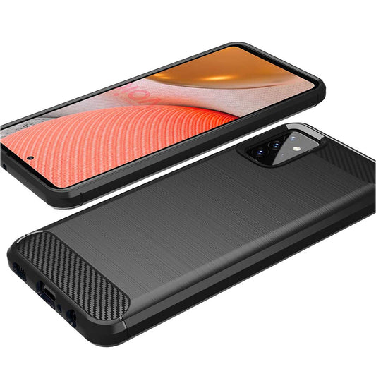 Etui na Samsung Galaxy A72 A725 / A72 5G A726, Techsuit, Carbon, Czarny