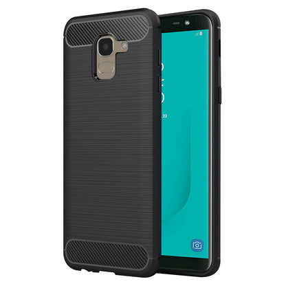 Etui na Samsung Galaxy J6 J600, Techsuit, Carbon, Czarny