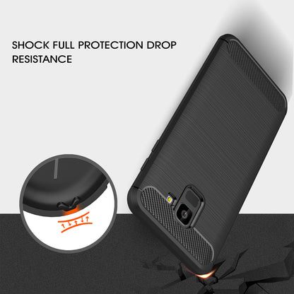 Etui na Samsung Galaxy J6 J600, Techsuit, Carbon, Czarny