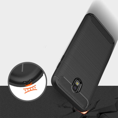 Etui na Samsung Galaxy J7 (2017) J730, Techsuit, Carbon, Czarny