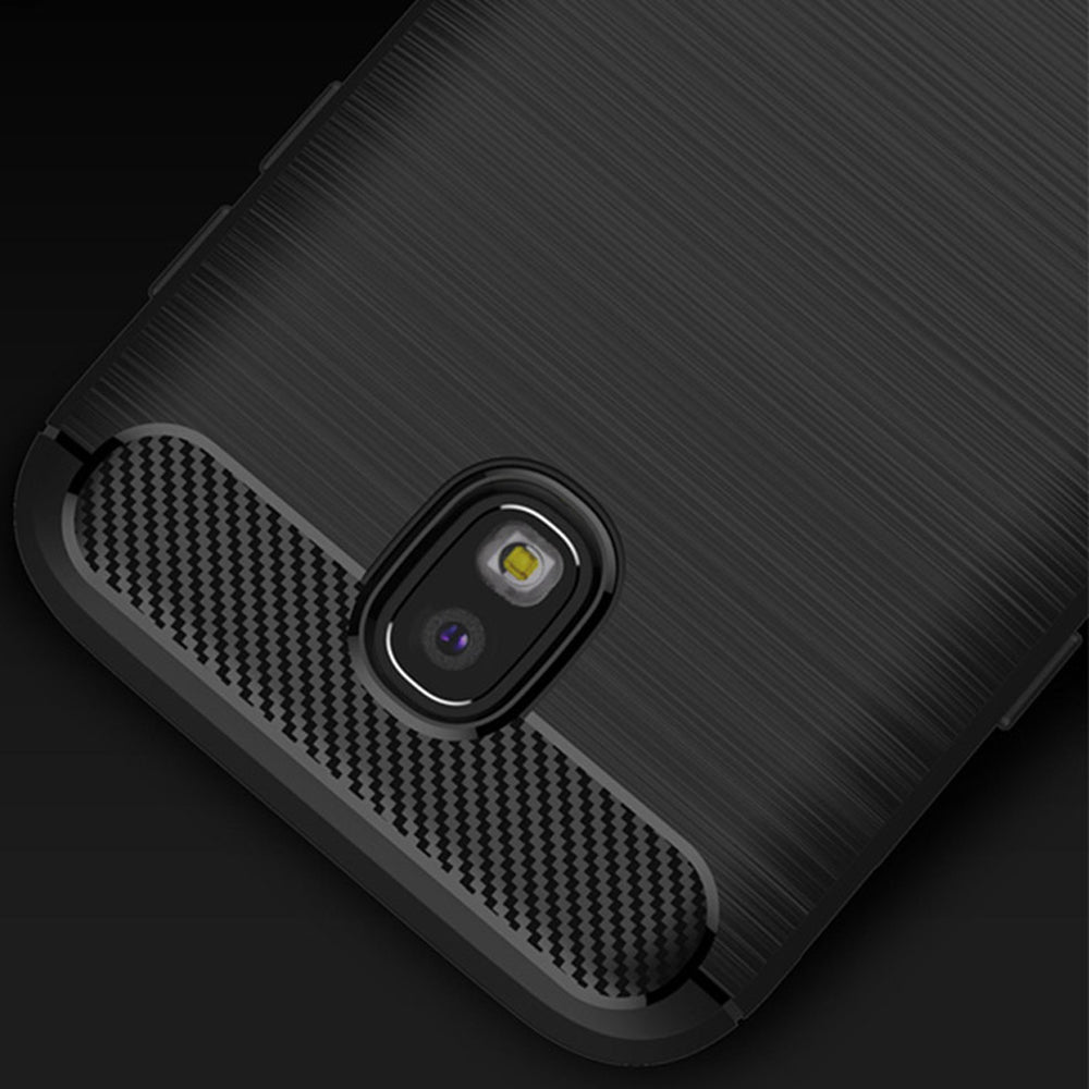 Etui na Samsung Galaxy J7 (2017) J730, Techsuit, Carbon, Czarny